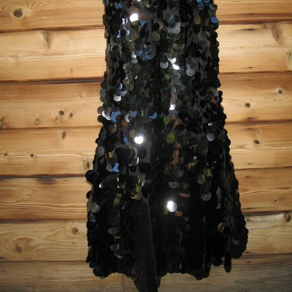 Mac Duggal 5959 Sleeveless Disc Sequin Gown Dress - Picture 12 of 13